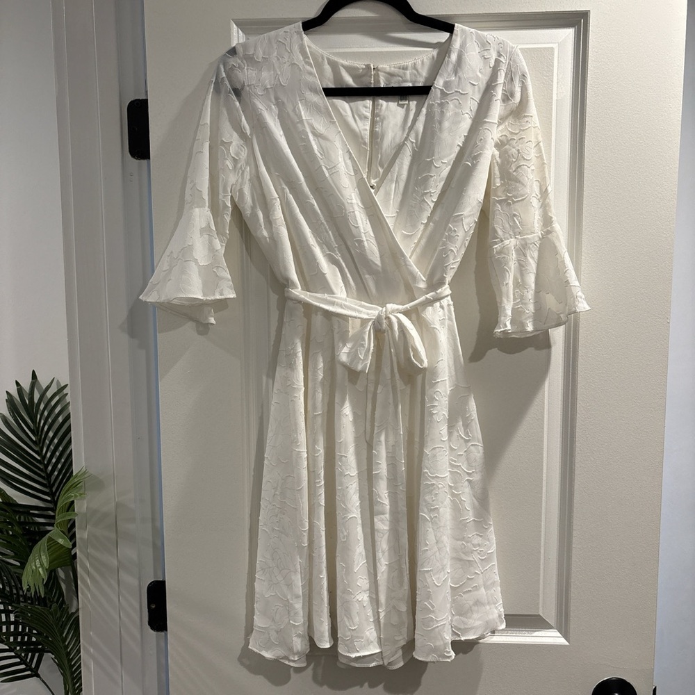 White womens dress